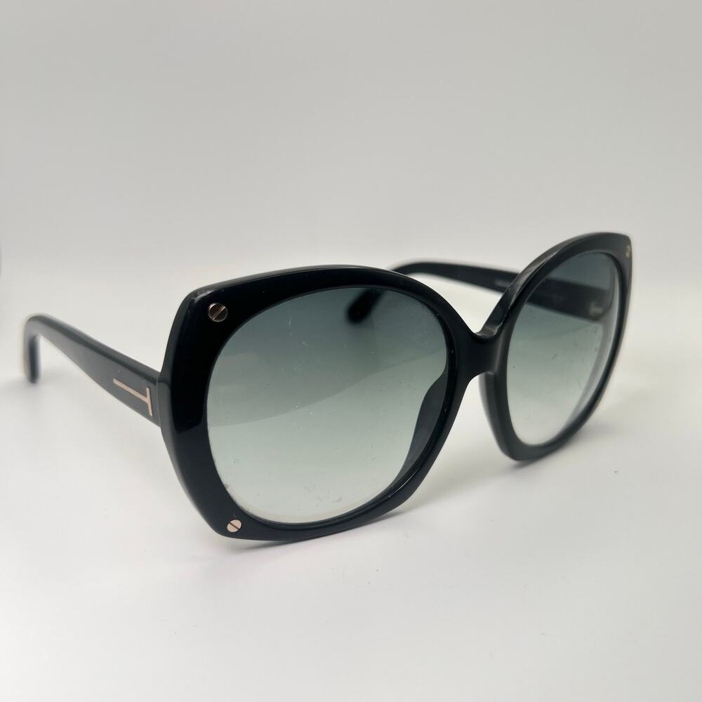 Tom Ford Gabriella TF362 01B Sunglasses Oversized Black READ DESC 59-16-140
